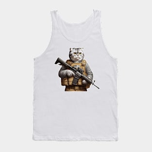 Tactical Cat Tank Top